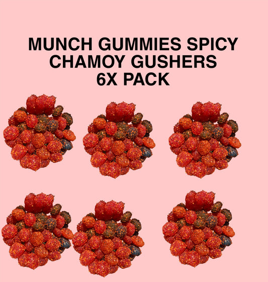 MUNCH GUMMIES SPICY CHAMOY GUSHERS 6 PACK