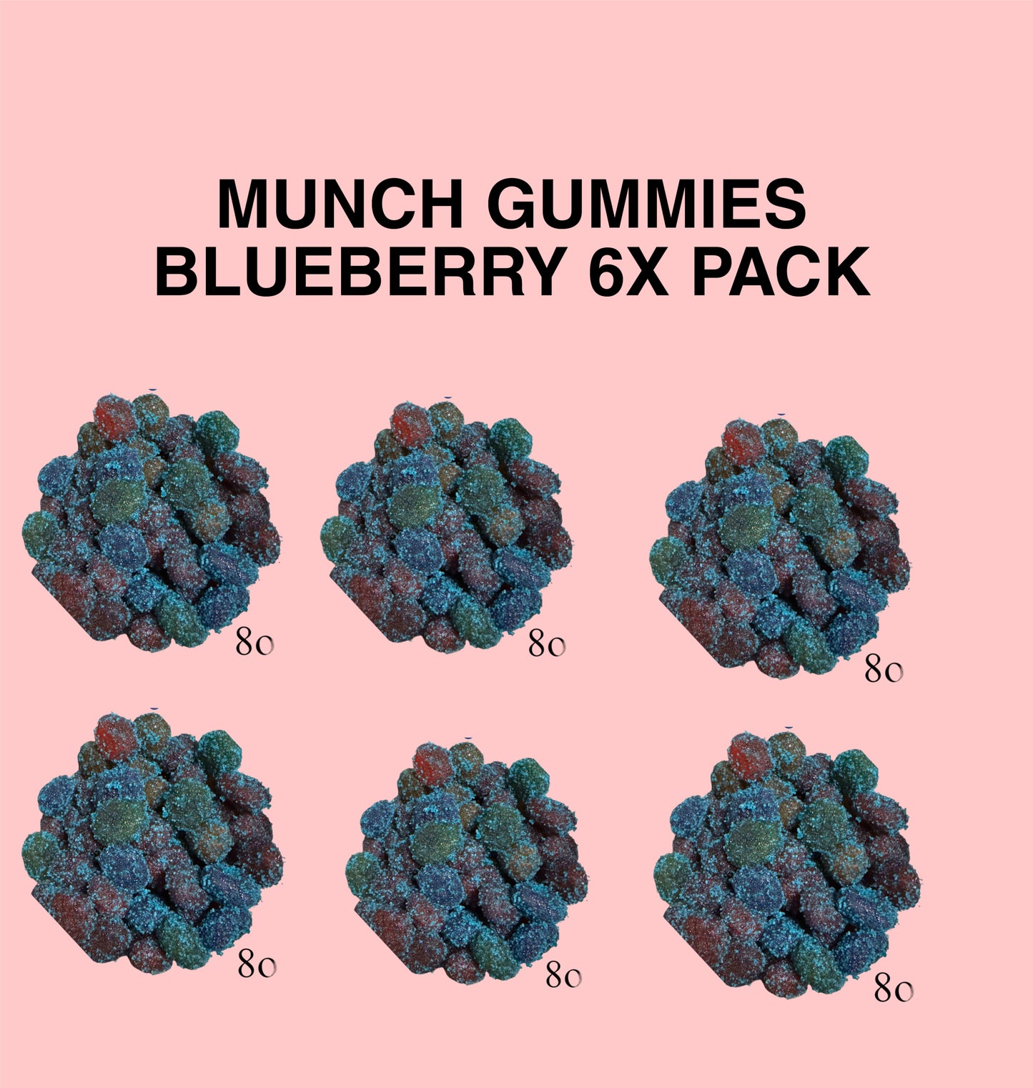 MUNCH GUMMIES BLUEBERRY 6X PACK